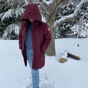 Canada Goose Trillium Parka, Size L in Maroon